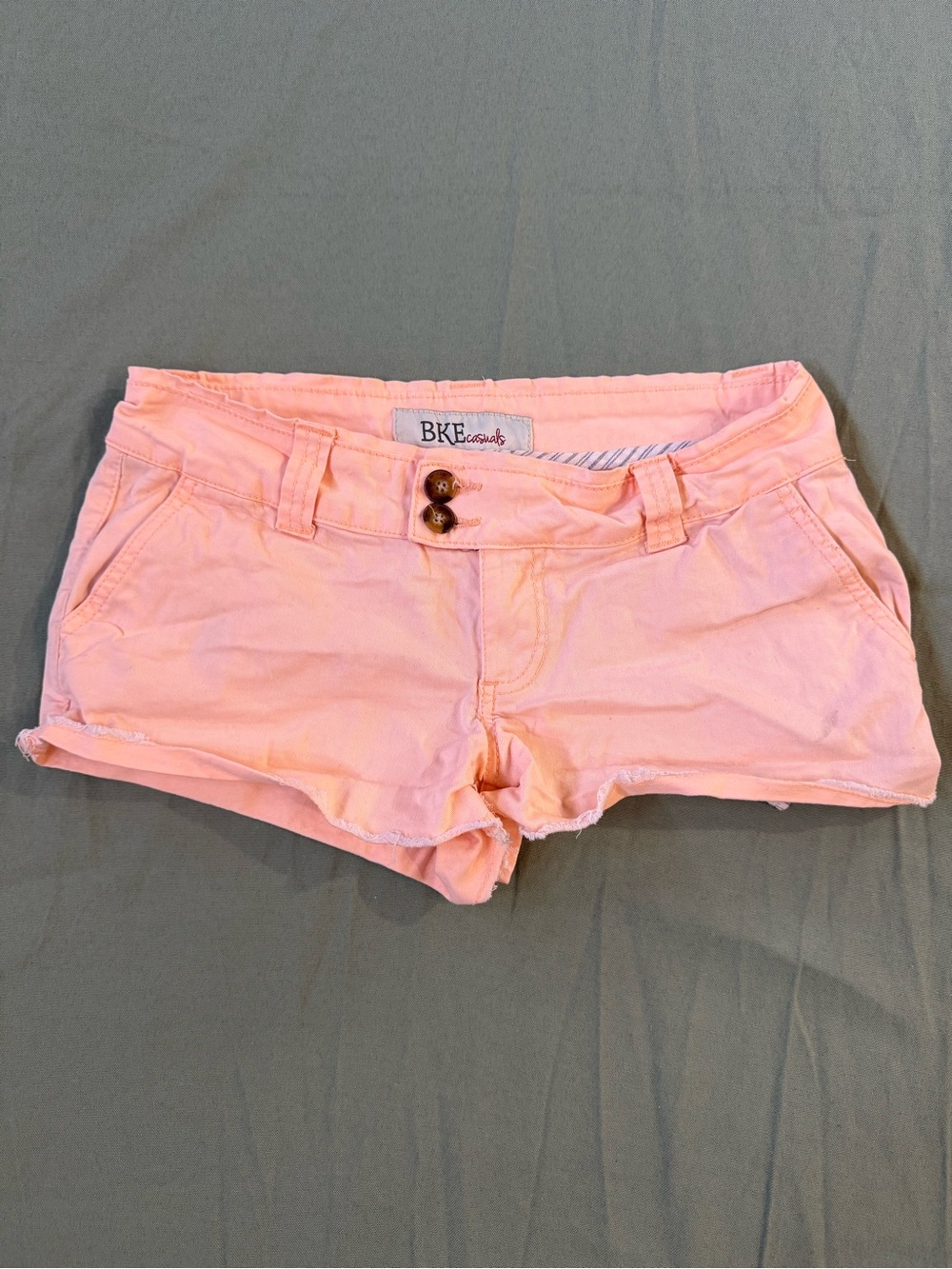 Women's Y2K BKE Canvas Short Shorts Pink 30
